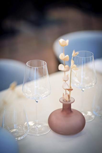 Décoration des tables restaurant La Closerie Maison Philippe Le Bon Dijon <span><span><span><span><span>en Bourgogne </span></span></span></span></span>