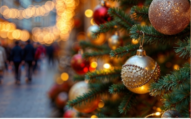 sapin et boule de neige