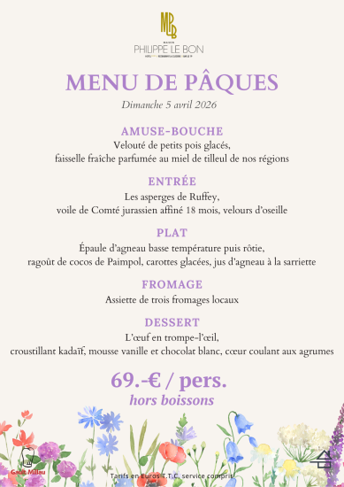 Menu de Pâques à Dijon